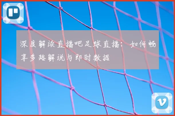 深度解读直播吧足球直播：如何畅享多路解说与即时数据